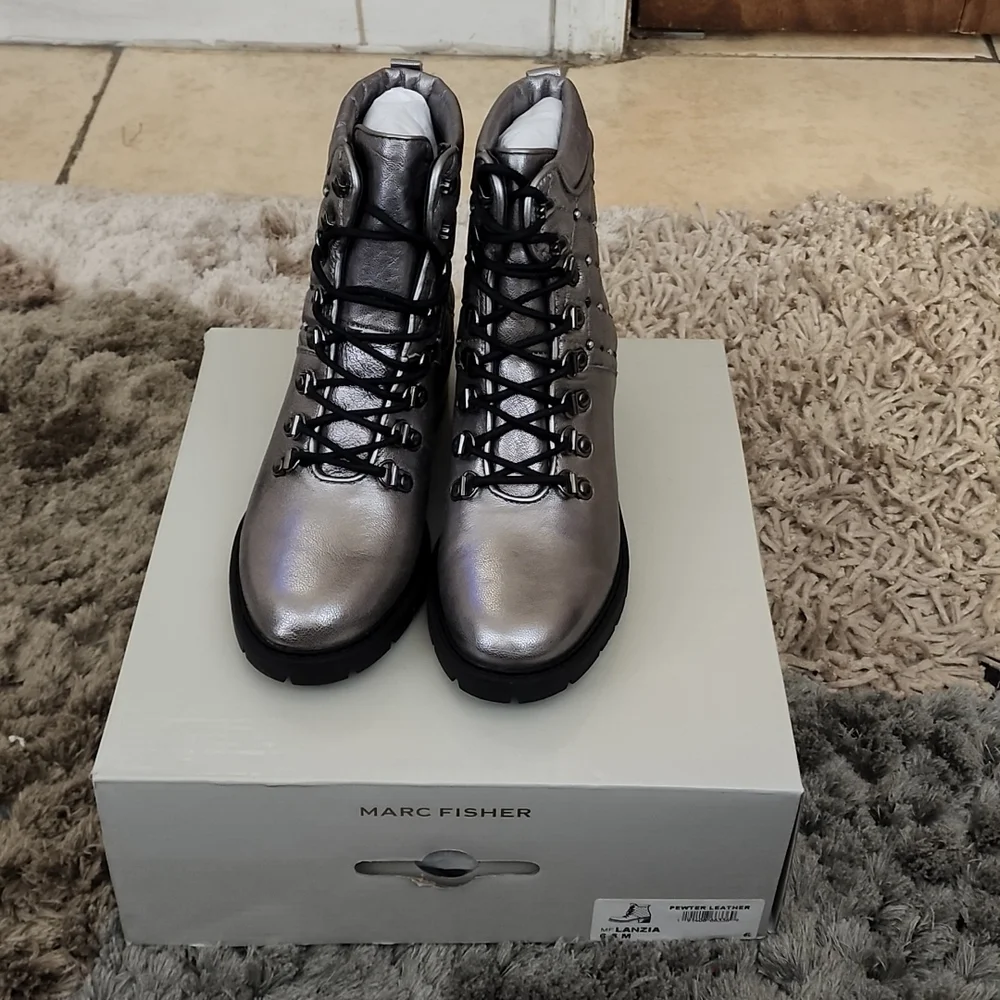 New Marc Fisher Lanzia Combat Boot - Picture 2 of 6